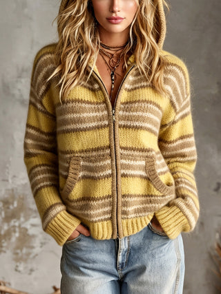 Eri – rayé jaune et marron