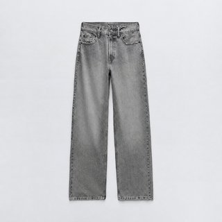 Hitomi | Jean droit déchiré effet vintage – Noir