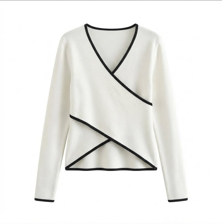 Yuna | Pull ajusté à col V