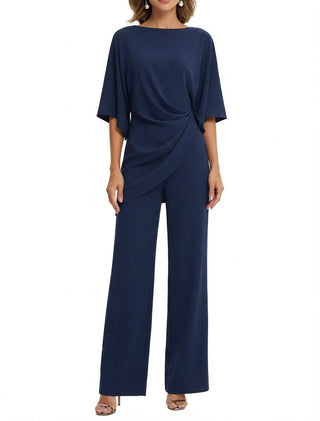 Ayame | Ensemble drapé à manches cape et pantalon large
