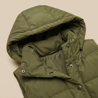 Honoka | Gilet long matelassé à capuche