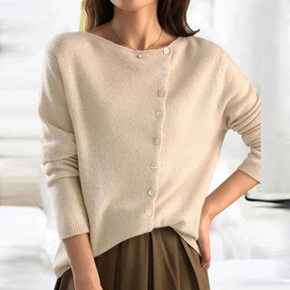 Kokoro | Pull chaud en maille texturée – Blanc cassé