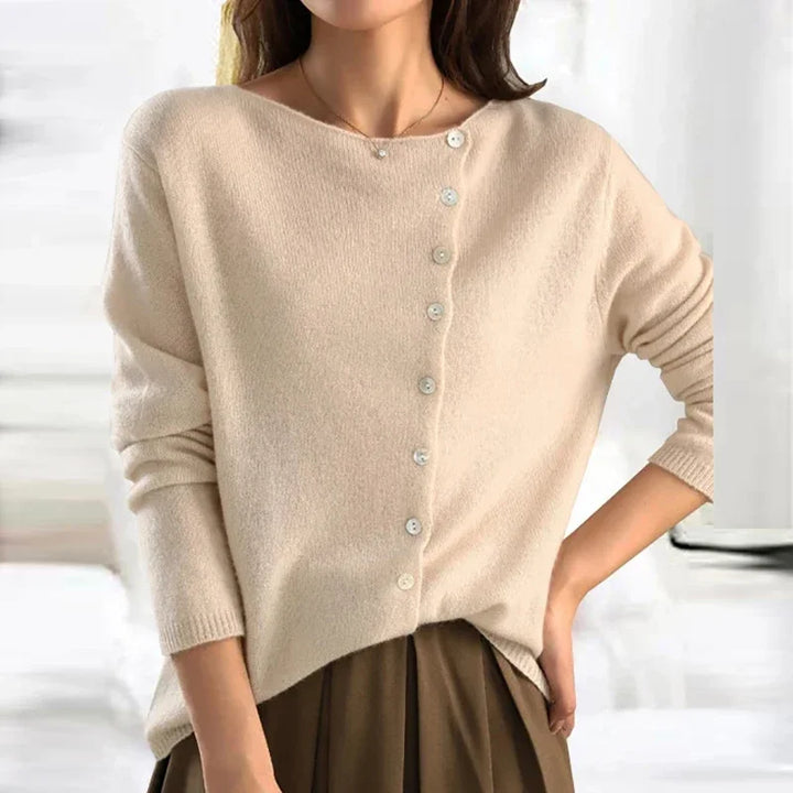 Kokoro | Pull chaud en maille texturée – Blanc cassé