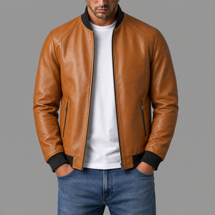 Tora – blouson bomber effet cuir