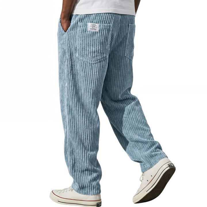Pantalon en velours côtelé – Bleu clair