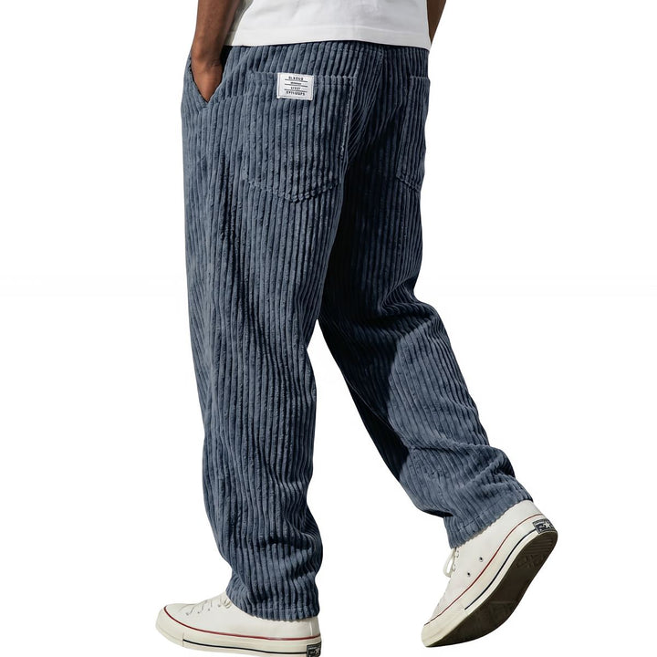 Pantalon en velours côtelé – Bleu