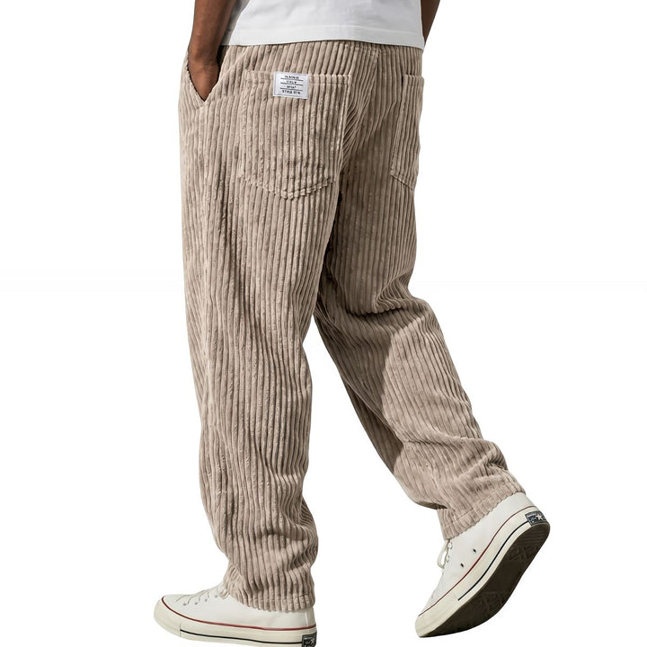 Pantalon en velours côtelé – Kaki