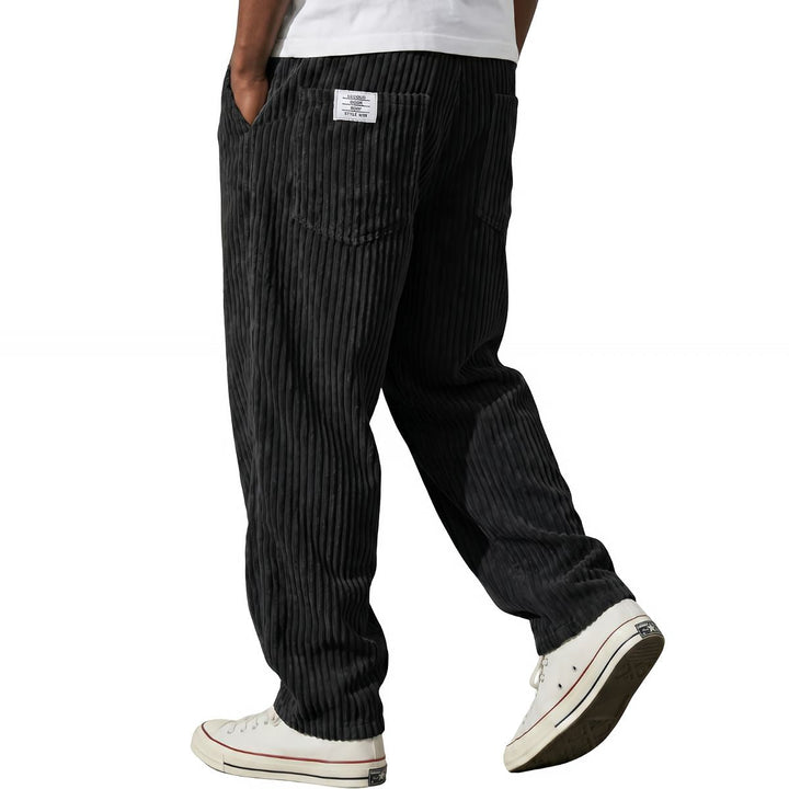 Pantalon en velours côtelé – Noir