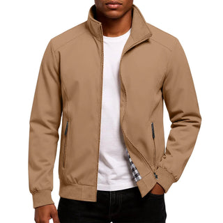 Blouson bomber à col montant – Kaki