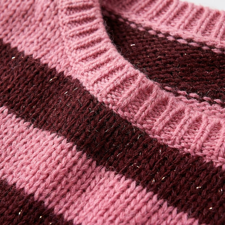 Kahori - Détail texture grosse maille rayée