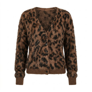 Cardigan léopard Rio - Vue produit sur fond blanc
