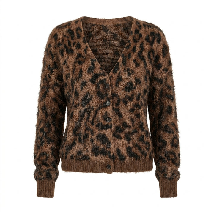 Cardigan léopard Rio - Vue produit sur fond blanc
