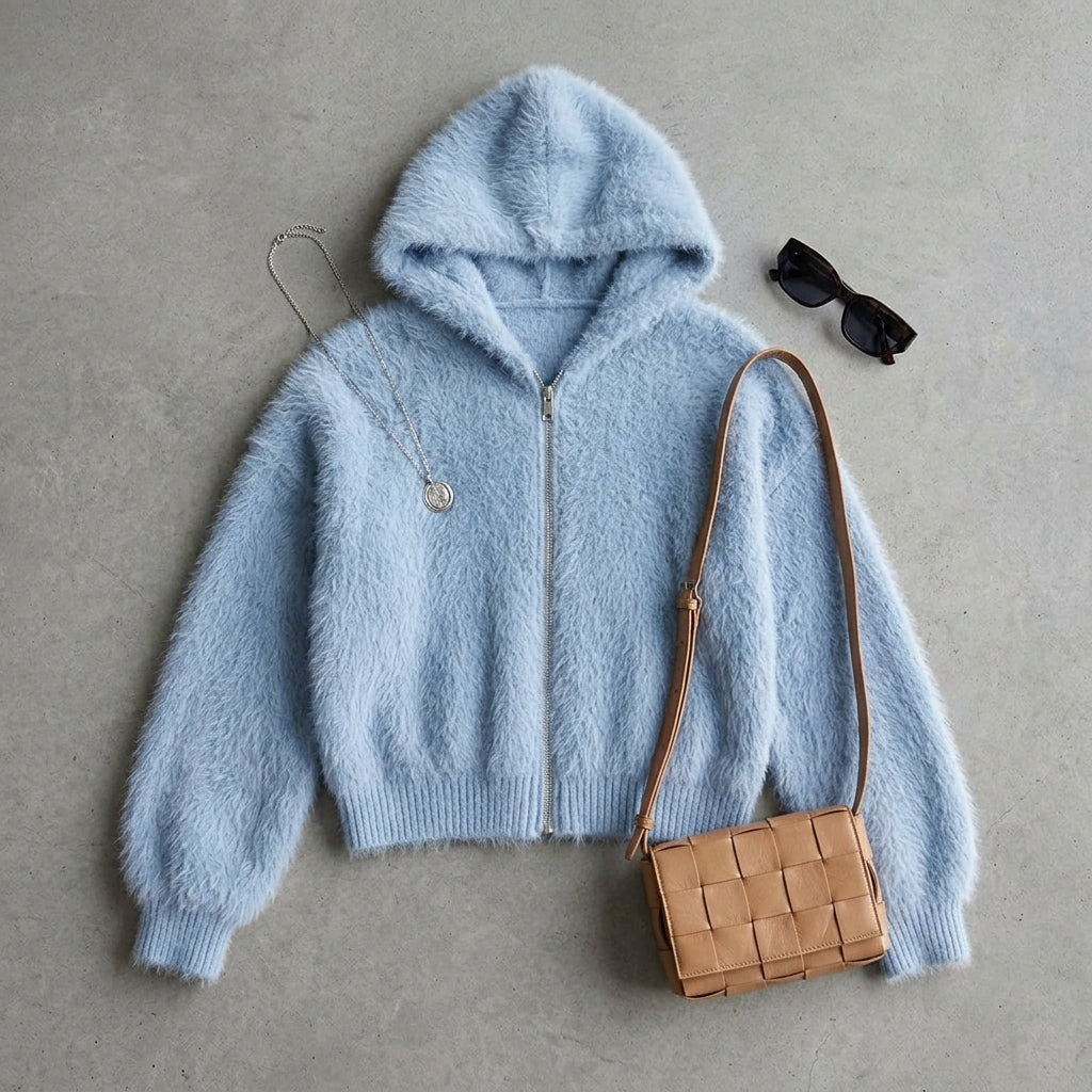 Mayumi – Composition flat-lay et styling cardigan