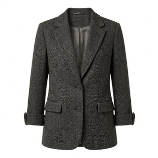 Mizuki blazer effet tweed à chevrons - Hero studio