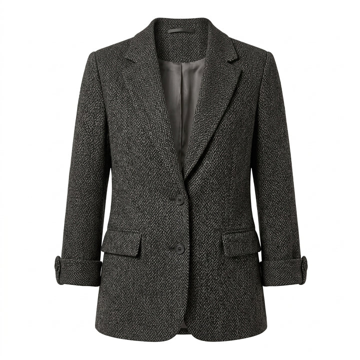 Mizuki blazer effet tweed à chevrons - Hero studio
