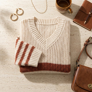 Pull Aimi – composition flat-lay et accessoires