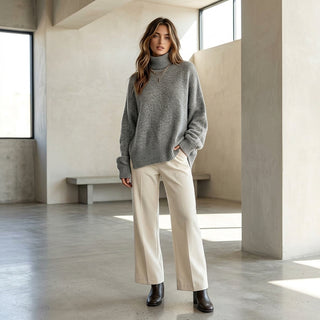 Usagi – Tenue complète pull oversize avec pantalon large et bottines