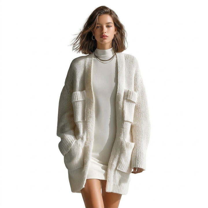 Cardigan oversize Koto blanc crème - Vue principale