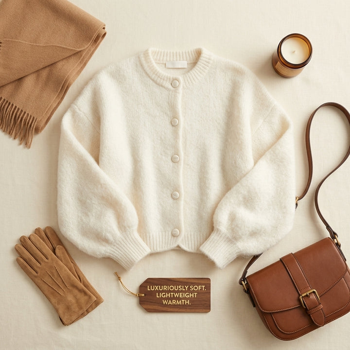 Shizuka – Composition et détails essentiels du cardigan