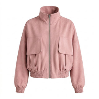 Seika - Veste bomber rose - Vue principale studio