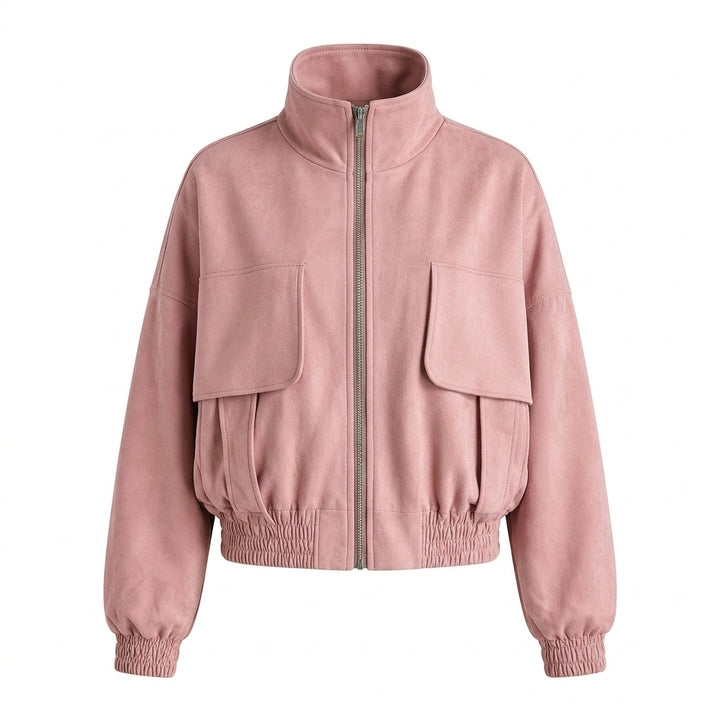 Seika - Veste bomber rose - Vue principale studio