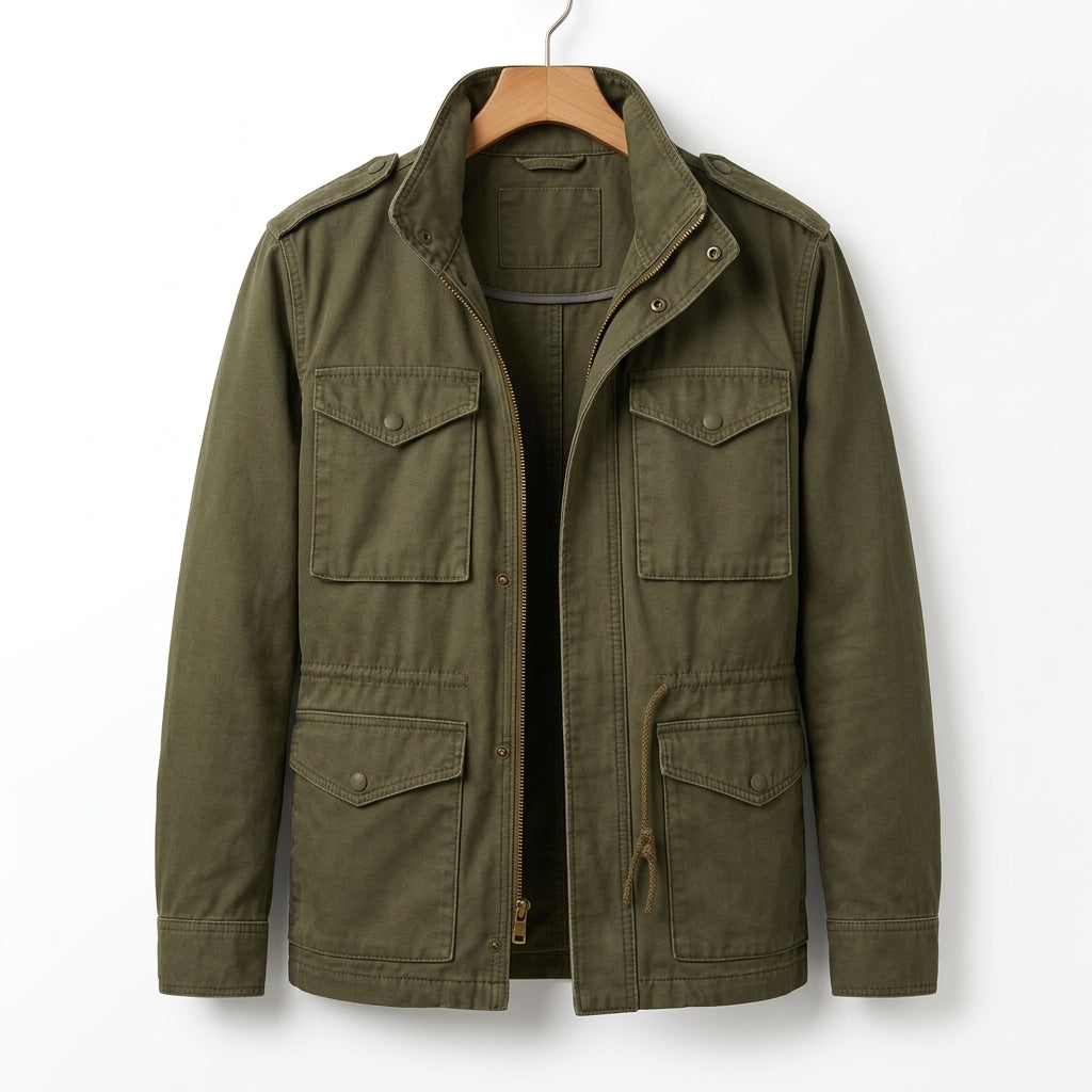 Taka Veste militaire M-65 sur fond blanc épuré