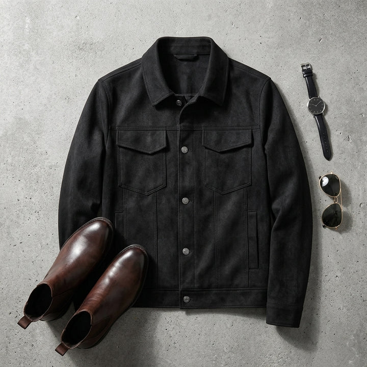 Kage – Veste effet cuir composition style et accessoires