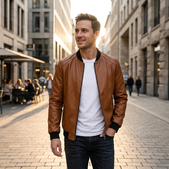 Tora – Blouson bomber effet cuir style urbain lifestyle