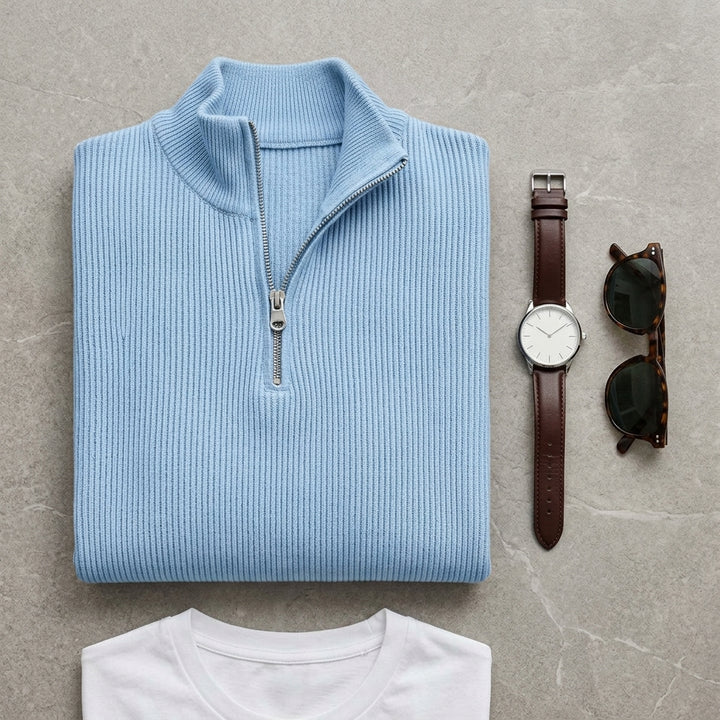 Pull col zippé Daichi - Présentation qualité et accessoires