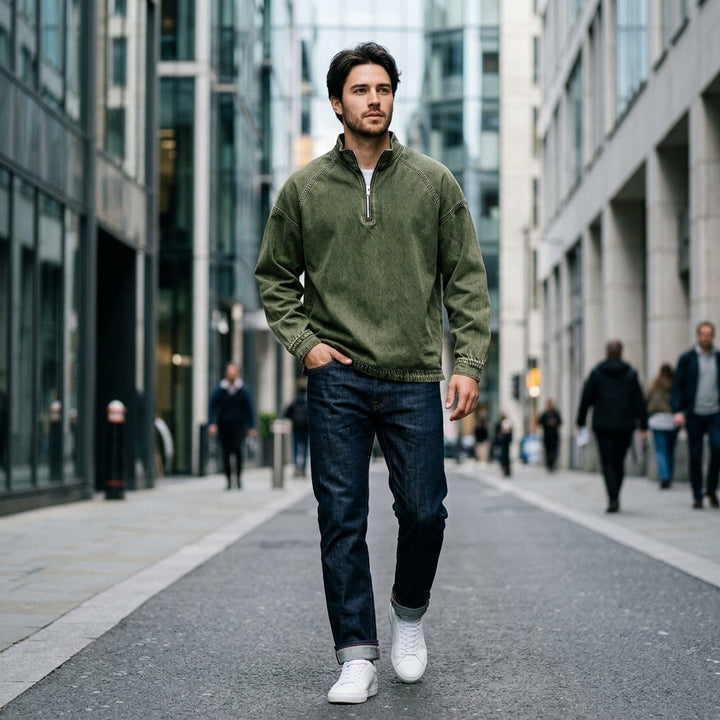 Gin - Pull porte look urbain moderne