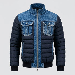 Tatsu – Veste hybride matelassée et denim vue principale