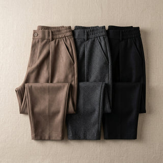 Sho – Déclinaison des coloris marron, gris et noir à plat
