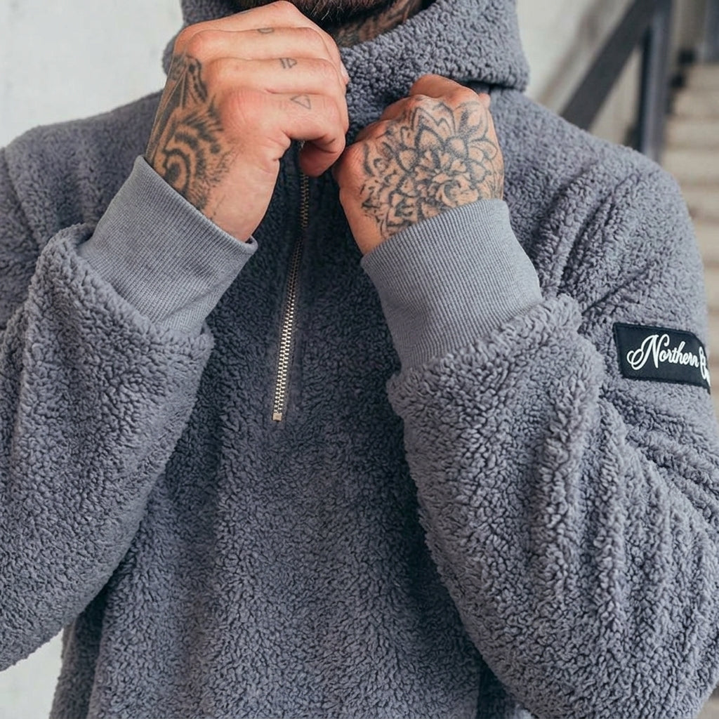 Kazuki sweat - gros plan matière et détails de finition