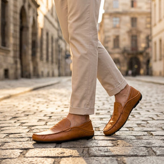 Ichiro – mocassins en situation lifestyle extérieure