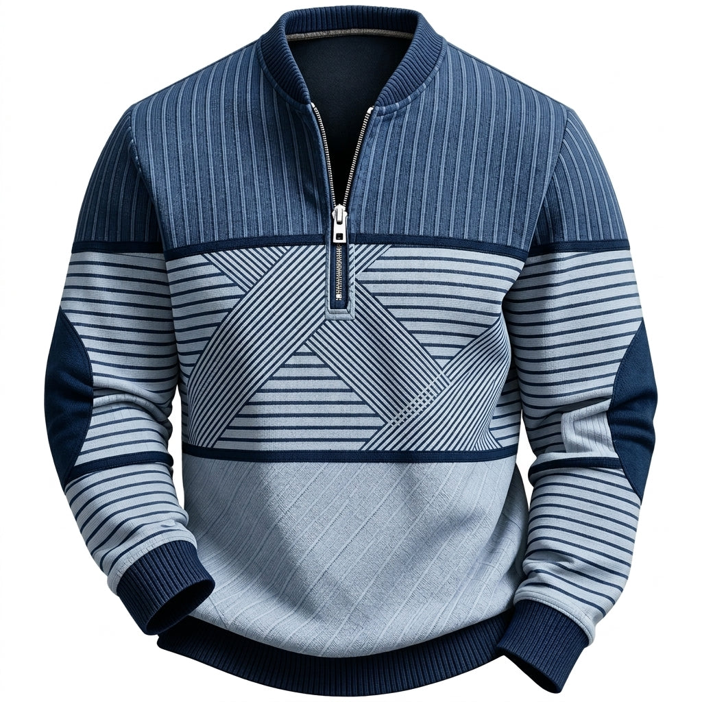 Botan pull demi-zip – fond blanc studio pur
