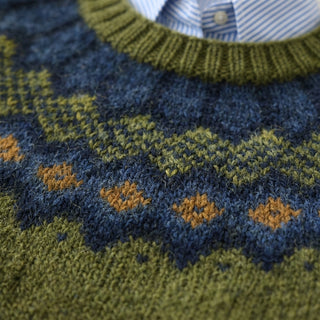 Tomiko – Gros plan maille et motif losanges