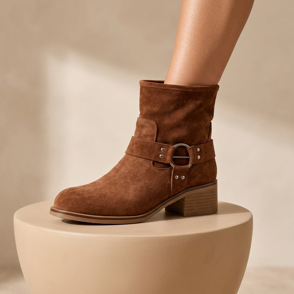 Kyoko – Vue profil talon bloc et finitions