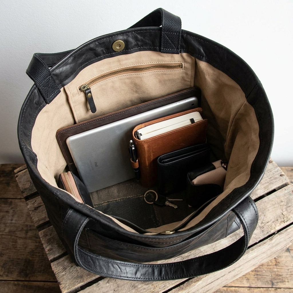 Yukiko sac structuré - organisation intérieure et rangement