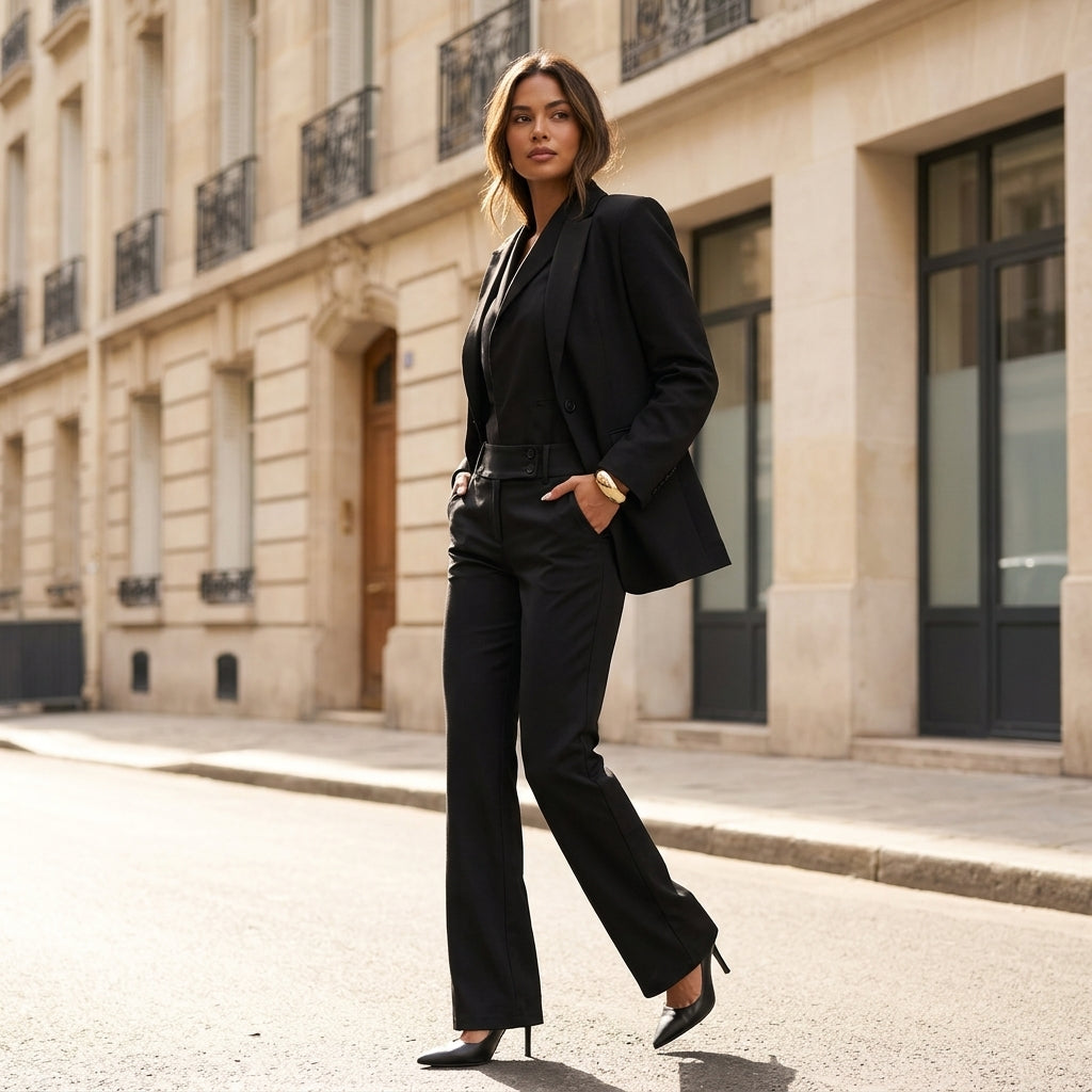 Natsuko – Pantalon fluide porté en look lifestyle urbain