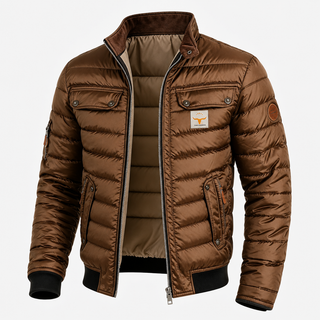 Veste matelassée rétro – Marron